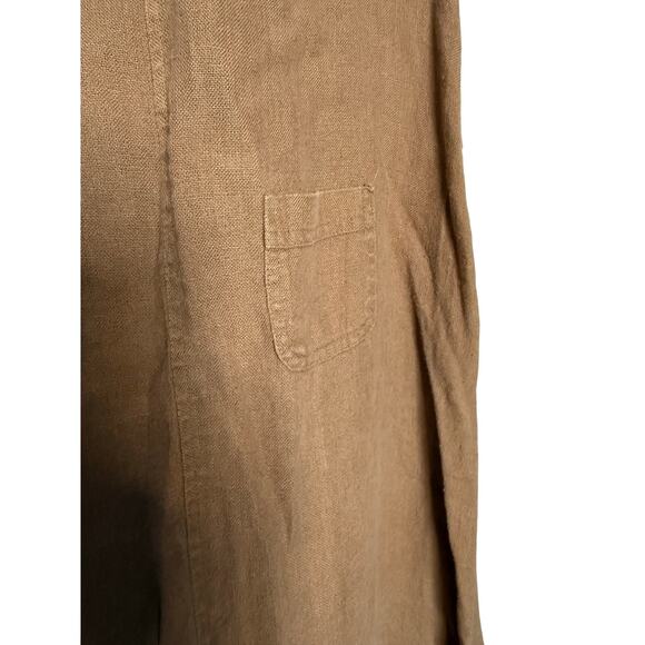 Cali Cali sleeveless tan linen dress - Picture 7 of 8